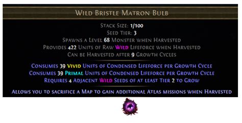 wild bristle matron poe spectre.